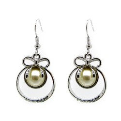 Silver Ribbon & Pearl