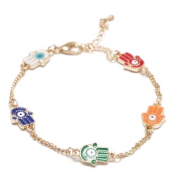 Hamsa Colors (On Pink)