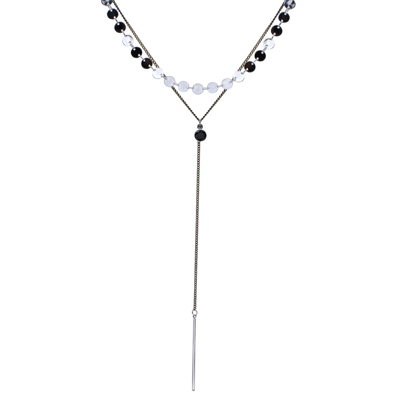 Elina black (On silver)