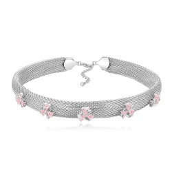Gigia Necklace on Pink