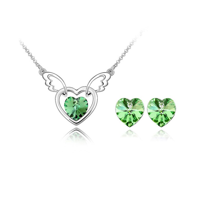 Heart Wings Complete (On Green)